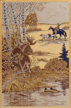 Охотничий дозор (в раме) 200*300