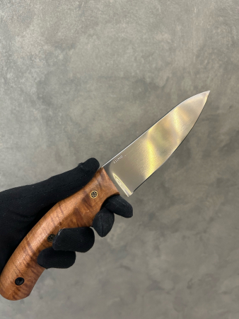 Нож "Куркуль" Х12МФ полировка стаб клен