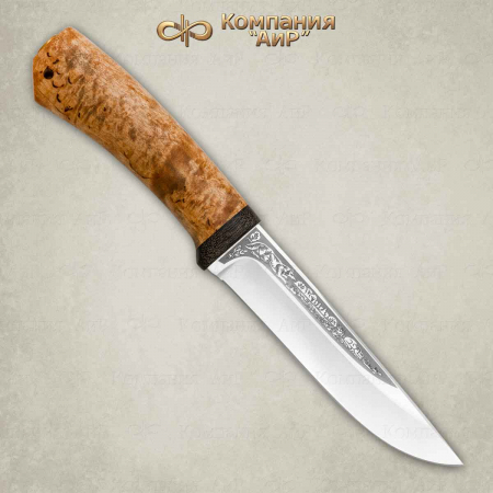 Нож "Лиса" 95Х18 карельская береза